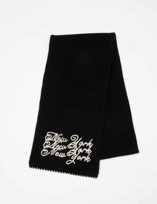 ＜三越伊勢丹/公式＞ 3.1 Phillip Lim (Women)/スリーワン フィリップ リム New York刺繍ストール ブラック スカーフ・ショール【三越伊勢丹/公式】