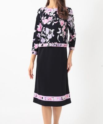 レオナール　ワンピース　Ｌ 新宿伊勢丹限定ワンピース F52G304901 | LEONARD (Women