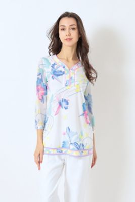 ☆LEONARD☆近年購入☆ブルー系トップス☆42☆ レオナール