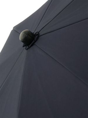 ｍ，ｉ，ｄ，ｎａｖｙ×芦屋ロサブラン　２段折りたたみ晴雨兼用傘　ねじ式竹手元　傘袋付き／タッセル付き