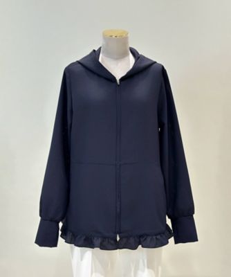 バルーンスリーブ2WAYペプラムジップアップパーカー G145
