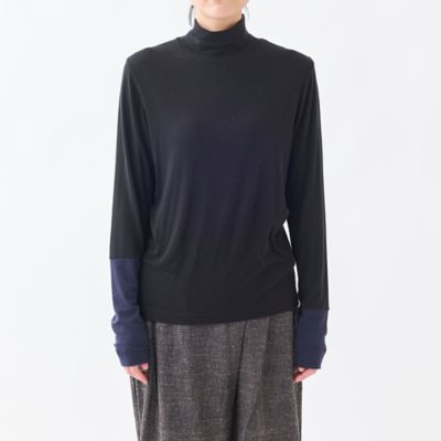 ＜GRANDMA MAMA DAUGHTER (Women)＞バイカラーカフスハイネックインナー