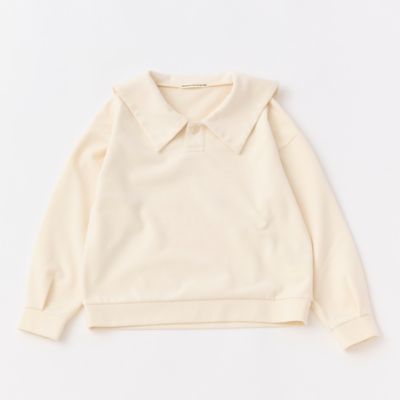 【GRANDMAMAMADAUGHTER】25AW GC2537271 セーラーカラーポロカットソー長袖カットソー GRANDMAMAMADAUGHTER】25AW GC2537271 セーラーカラーポロカットソー