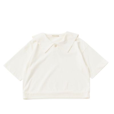 【GRANDMAMAMADAUGHTER】25AW GC2537271 セーラーカラーポロカットソー長袖カットソー GRANDMAMAMADAUGHTER】25AW GC2537271 セーラーカラーポロカットソー