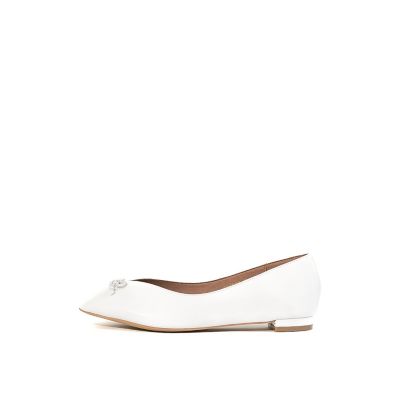 Daniella & GEMMA (Women)/ダニエラ アンド ジェマ 甲浅ラウンドバレエシューズ GE25106 ホワイト(WH) 靴【三越伊勢丹/公式】