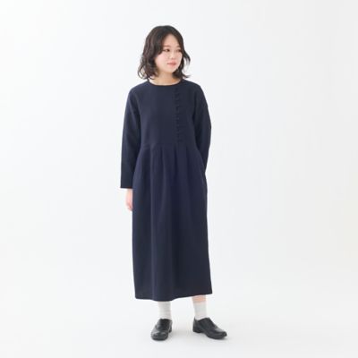 ＜GRANDMA MAMA DAUGHTER (Women)＞コットンウールループボタンワンピース