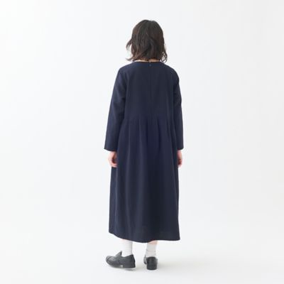 セール　グランマママドーター ウール 畦編み/ミラノリブ ニットワンピース 1 ウールギャバジン ボートネックワンピース | GRANDMA MAMA DAUGHTER