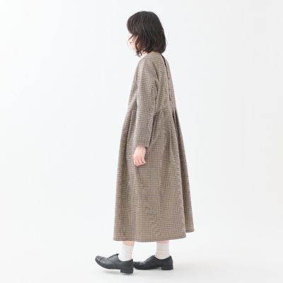 ウールチェックウエストタックワンピース | GRANDMA MAMA DAUGHTER