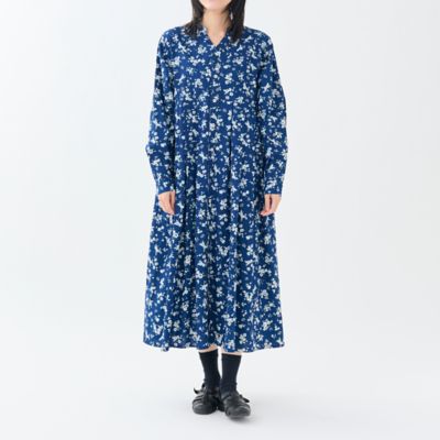 INDIGO BLOOM』スキッパータックワンピース | GRANDMA MAMA