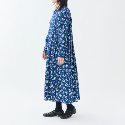 INDIGO BLOOM』スキッパータックワンピース | GRANDMA MAMA
