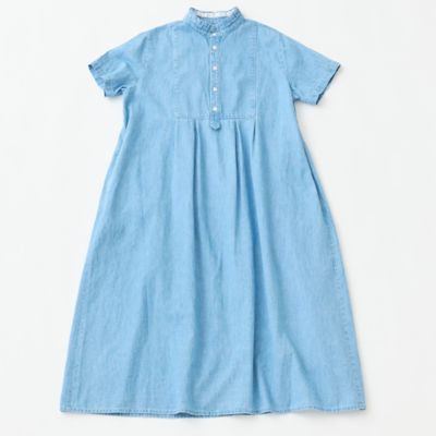 ＜GRANDMA MAMA DAUGHTER (Women)＞６ｏｚデニムタックフリルワンピース