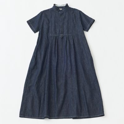 ＜GRANDMA MAMA DAUGHTER (Women)＞６ｏｚデニムタックフリルワンピース