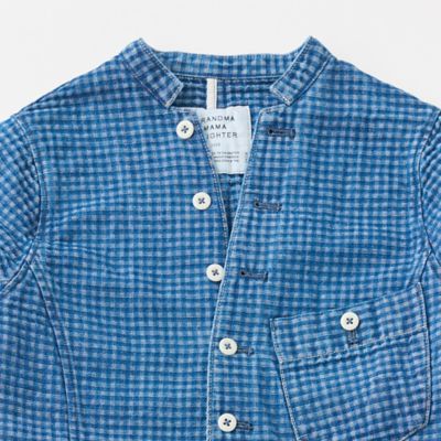 INDIGO CHECK』ビッグポケットスタンドテーラード