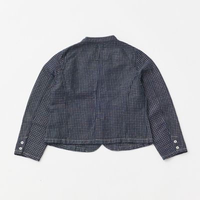 INDIGO CHECK』ビッグポケットスタンドテーラード