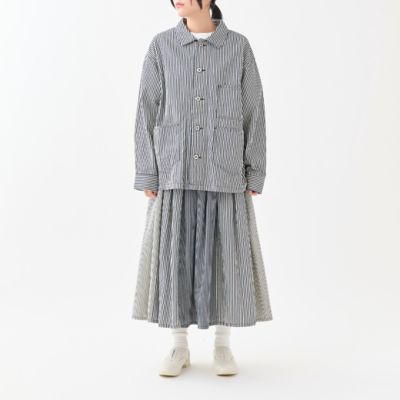【タピオカ】ブートレガーズ　ヒッコリー　カバーオール ヒッコリーカバーオール | GRANDMA MAMA DAUGHTER (Women)/グランマ