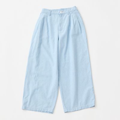 インディゴオックス3タックワイドパンツ | GRANDMA MAMA DAUGHTER