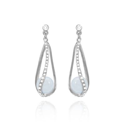 ＜Grosse (Women)＞ＡＨＮＭＩＫＡ３６０ＤＲＯＰイヤリング　プラチナカラー