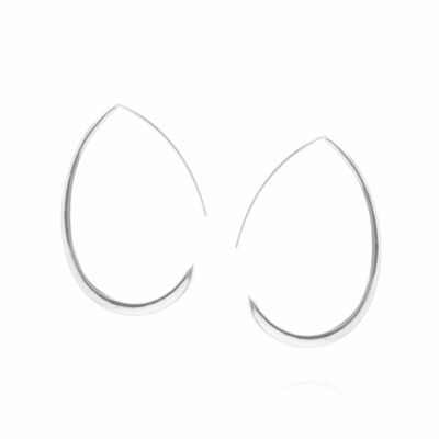 トレゾア オーバルフープピアス