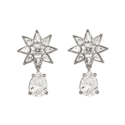 ＜Grosse(Women)＞Ｃｒｙｓｔａｌ　Ｆｌｏｗｅｒ　イヤリング