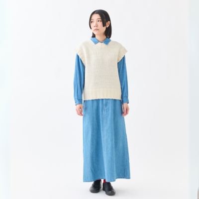 ノマドママ 10ozデニムサイドベルトスカート | GRANDMA MAMA DAUGHTER