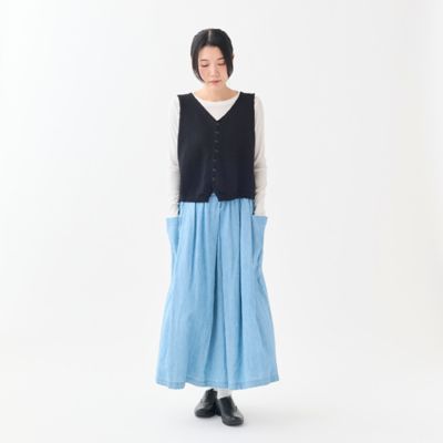 grandmaさま専用 6ozメンアサデニムサイドポケットタックスカート | GRANDMA MAMA