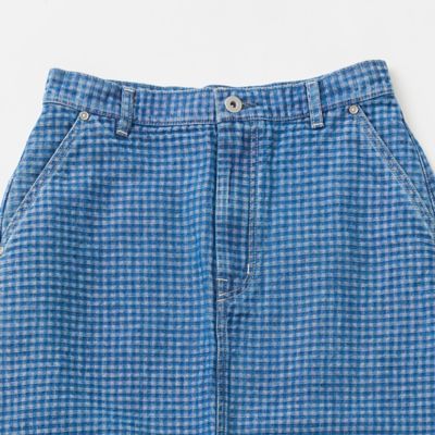 INDIGO CHECK』ロングスカート | GRANDMA MAMA DAUGHTER