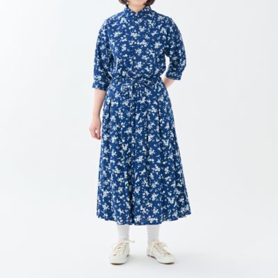 INDIGO BLOOM』タックプリーツギャザースカート | GRANDMA