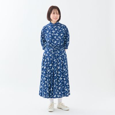 INDIGO BLOOM』タックプリーツギャザースカート | GRANDMA