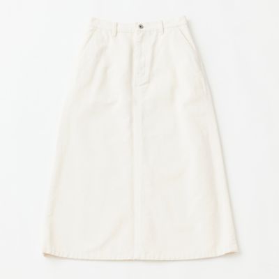 ＜GRANDMA MAMA DAUGHTER (Women)＞『ＷＨＩＴＥ　ＰＩＧＭＥＮＴ』オックスロングスカート