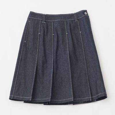grandmaさま専用 9．5ozデニムミディプリーツスカート | GRANDMA MAMA DAUGHTER