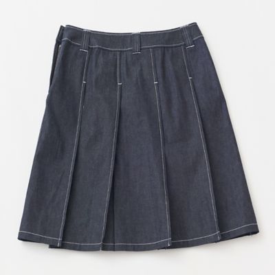 9．5ozデニムミディプリーツスカート | GRANDMA MAMA DAUGHTER