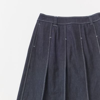 9．5ozデニムミディプリーツスカート | GRANDMA MAMA DAUGHTER