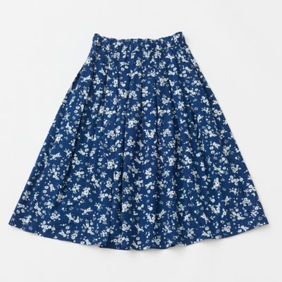 INDIGO BLOOM』タックプリーツギャザースカート | GRANDMA