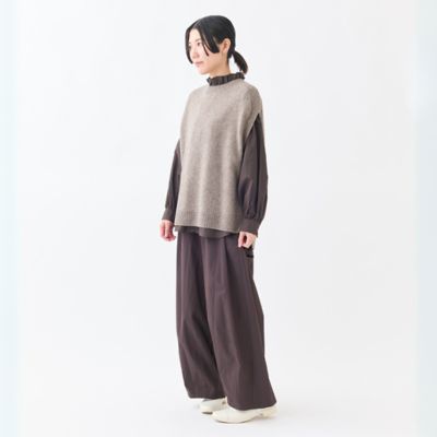 サイドスリットニットベスト | GRANDMA MAMA DAUGHTER (Women