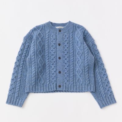 極美品❤️GRANDMA MAMA DAUGHTER アランニット　ケーブルニット アランニットジャケット | GRANDMA MAMA DAUGHTER (Women)/グランマ