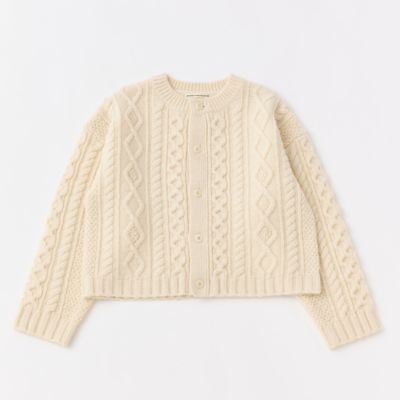 極美品❤️GRANDMA MAMA DAUGHTER アランニット　ケーブルニット アランニットジャケット | GRANDMA MAMA DAUGHTER (Women)/グランマ