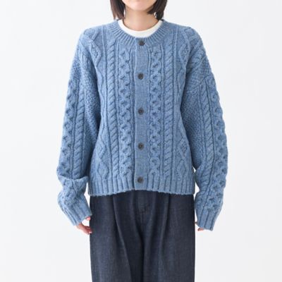 極美品❤️GRANDMA MAMA DAUGHTER アランニット　ケーブルニット アランニットジャケット | GRANDMA MAMA DAUGHTER (Women)/グランマ