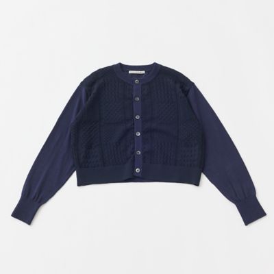 ＜GRANDMA MAMA DAUGHTER (Women)＞レース編みパッチワークカーディガン