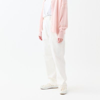 ホワイトデニムサイドジップパンツ | GRANDMA MAMA DAUGHTER (Women