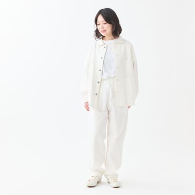 ホワイトデニムサイドジップパンツ | GRANDMA MAMA DAUGHTER (Women