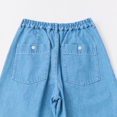 ママたん　9/1 10ozデニムタックワイドパンツ | GRANDMA MAMA DAUGHTER