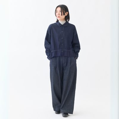 パンツ otkmama 10ozデニムタックワイドパンツ | GRANDMA MAMA DAUGHTER