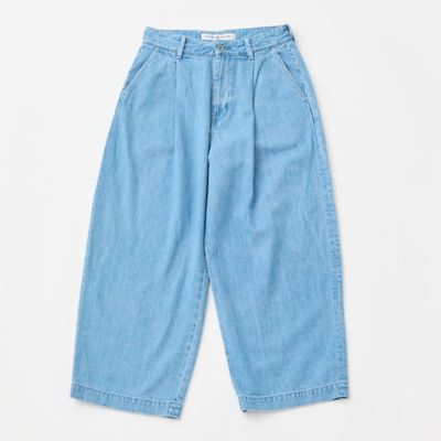 ＜GRANDMA MAMA DAUGHTER (Women)＞１０ＯＺデニム尾錠付きコクーンパンツ