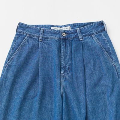 10OZデニム尾錠付きコクーンパンツ | GRANDMA MAMA DAUGHTER