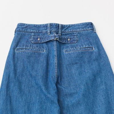 10OZデニム尾錠付きコクーンパンツ | GRANDMA MAMA DAUGHTER