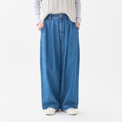 10OZデニム尾錠付きコクーンパンツ | GRANDMA MAMA DAUGHTER