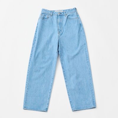 ＜GRANDMA MAMA DAUGHTER (Women)＞１２ＯＺデニムワイドストレート５ポケットパンツ