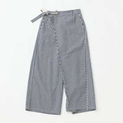コットンキュプラギンガムラップパンツ | GRANDMA MAMA DAUGHTER