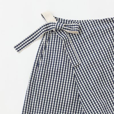 コットンキュプラギンガムラップパンツ | GRANDMA MAMA DAUGHTER