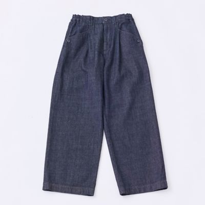 10OZデニム1タックワイドパンツ | GRANDMA MAMA DAUGHTER (Women